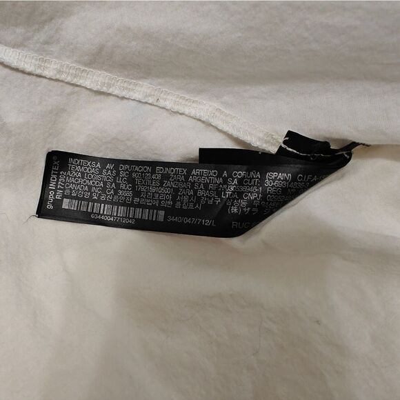 Zara Premium Embroidered Parrots Red and Cream Resort Mini Dress Crew Neck Sz L - Picture 10 of 10